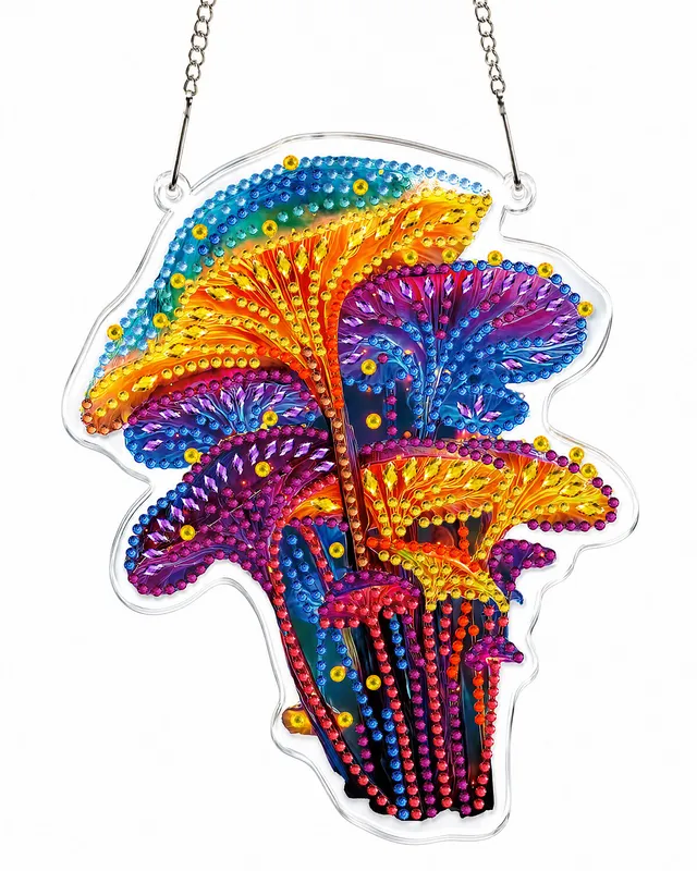 kaayee-suncatcher-fantasy-rainbow-mushrooms-diamond-art-set image 1