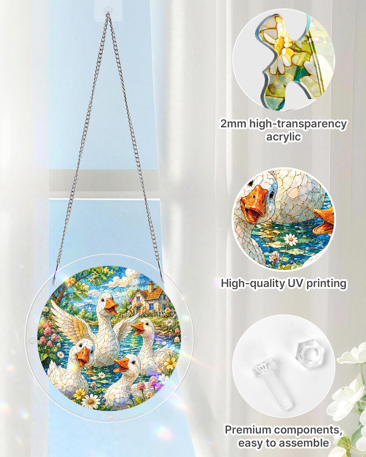 kaayee-suncatcher-puzzle-lakeside-goose-fensterbild-large-garten image 4