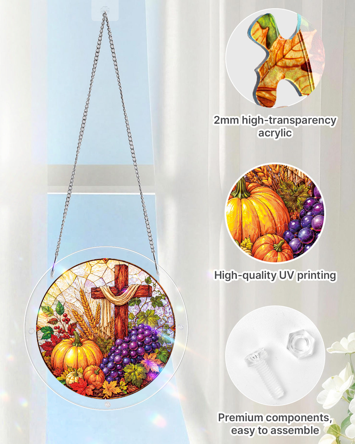 kaayee-suncatcher-puzzle-harvest-blessings-fensterbild-acryl-herbst image 4