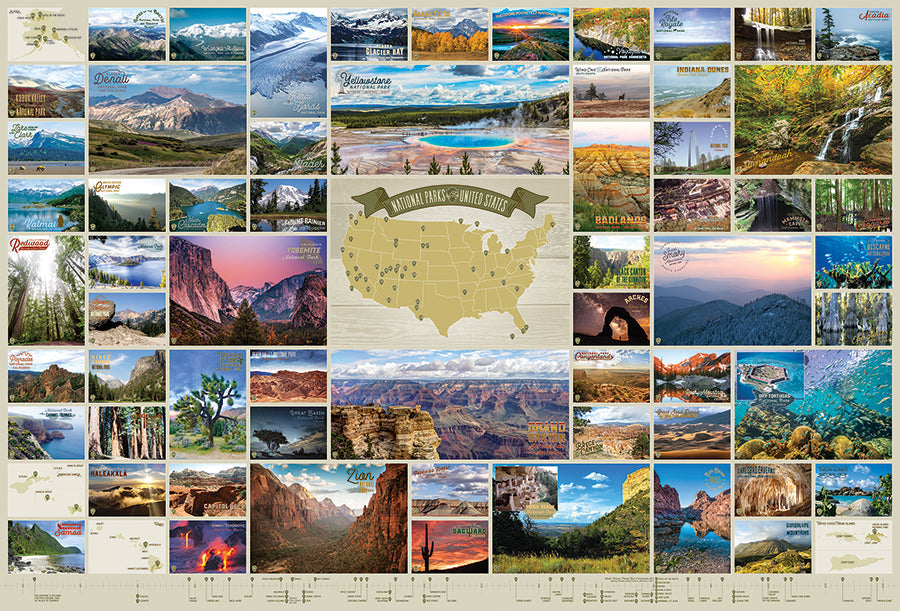 cobble-hill-2000-national-parks-of-the-united-states-puzzle-2000teile image 2