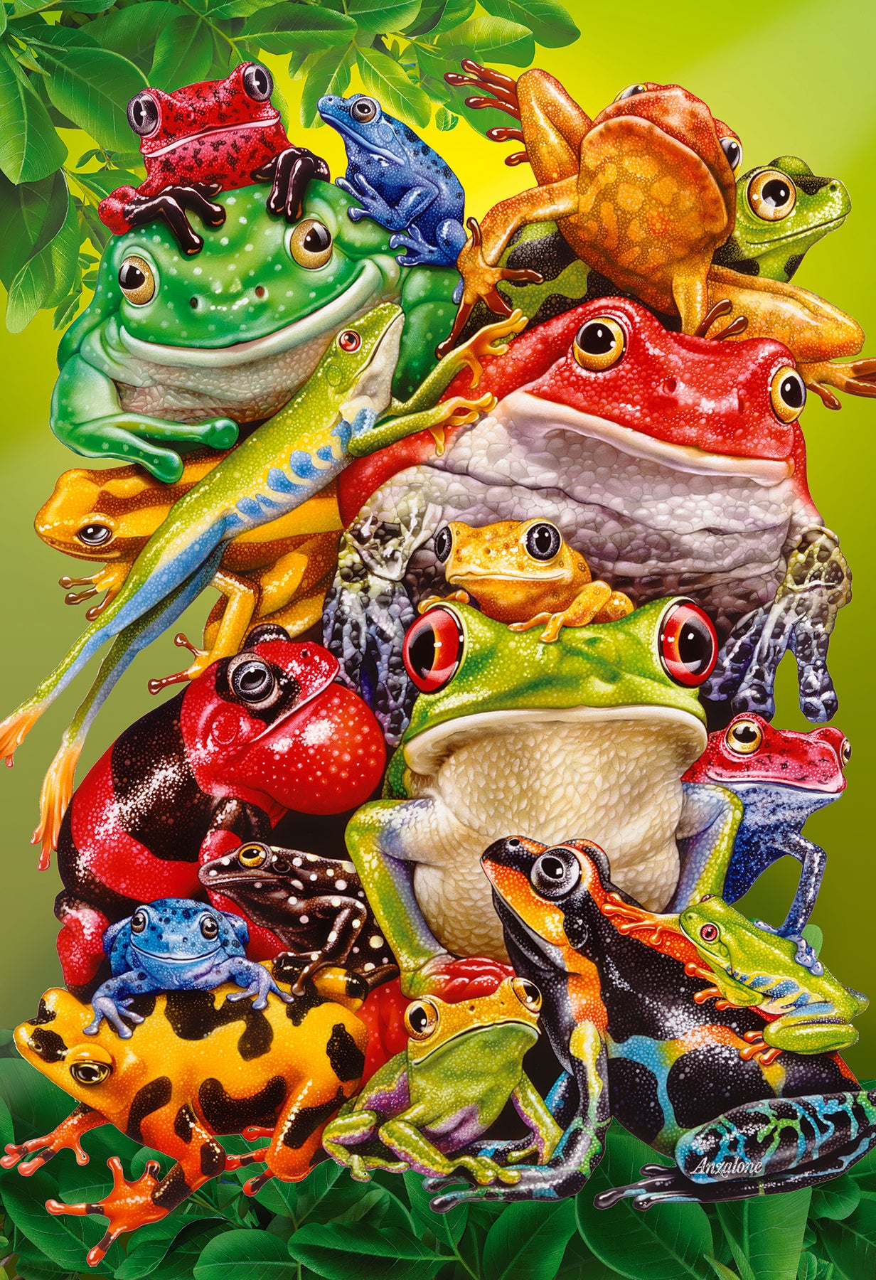 cobble-hill-100-piece-frog-business-puzzle-100-teile-fr-sche image 2