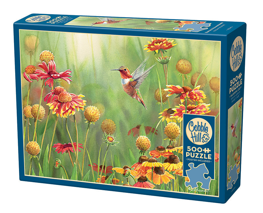 cobble-hill-500-piece-rufous-hummingbird-puzzle-500-teile image 1