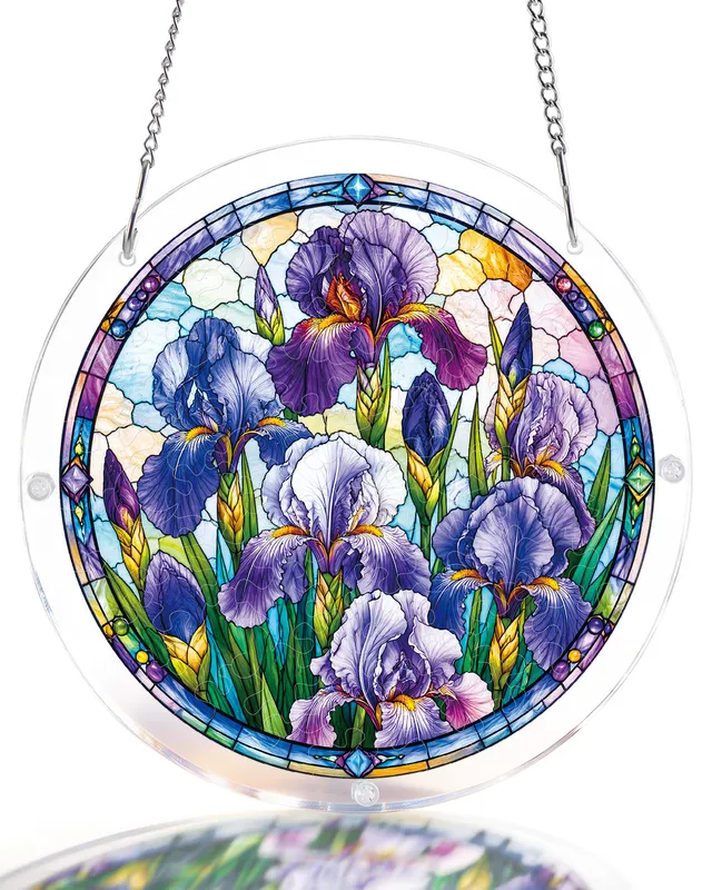 kaayee-suncatcher-puzzle-iris-morning-light-fensterbild-m-20-8-cm image 1
