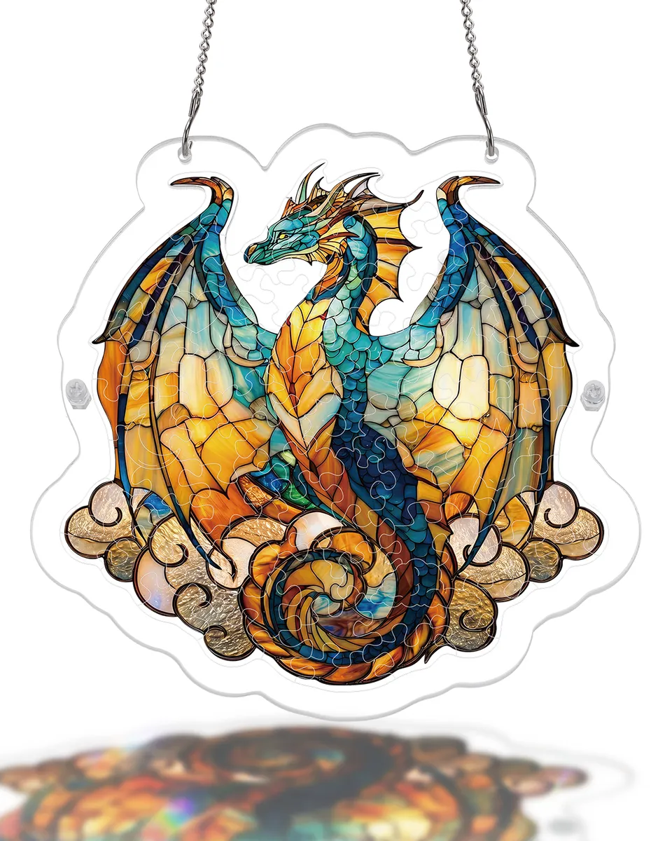 kaayee-suncatcher-puzzle-oceanfire-dragon-fensterbild-medium image 1