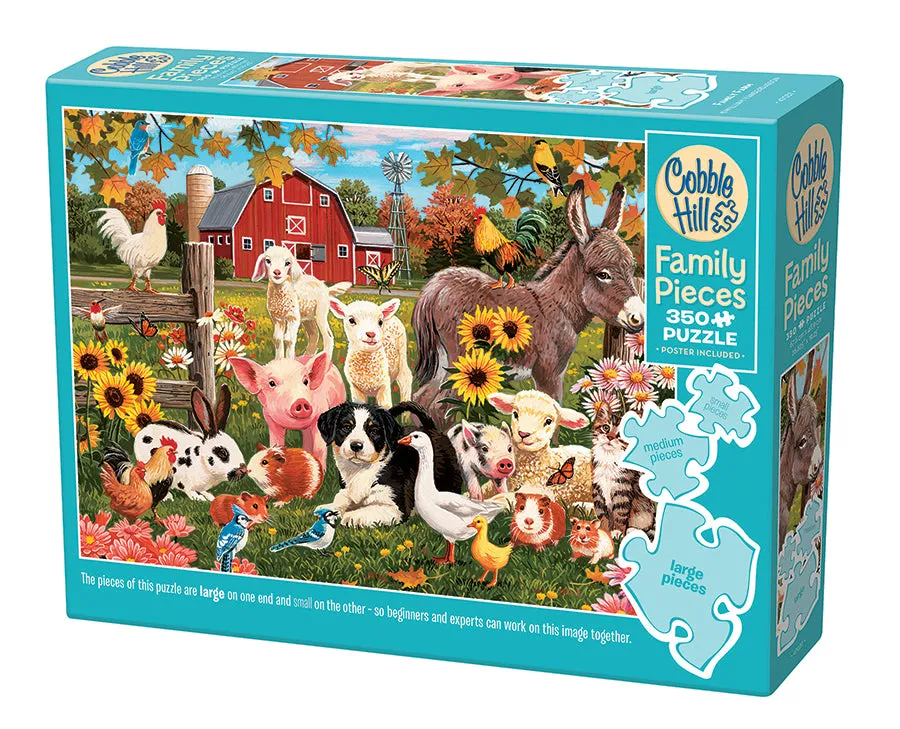 cobble-hill-family-pieces-350-family-farm-puzzle-350-teile-bauernhof image 1
