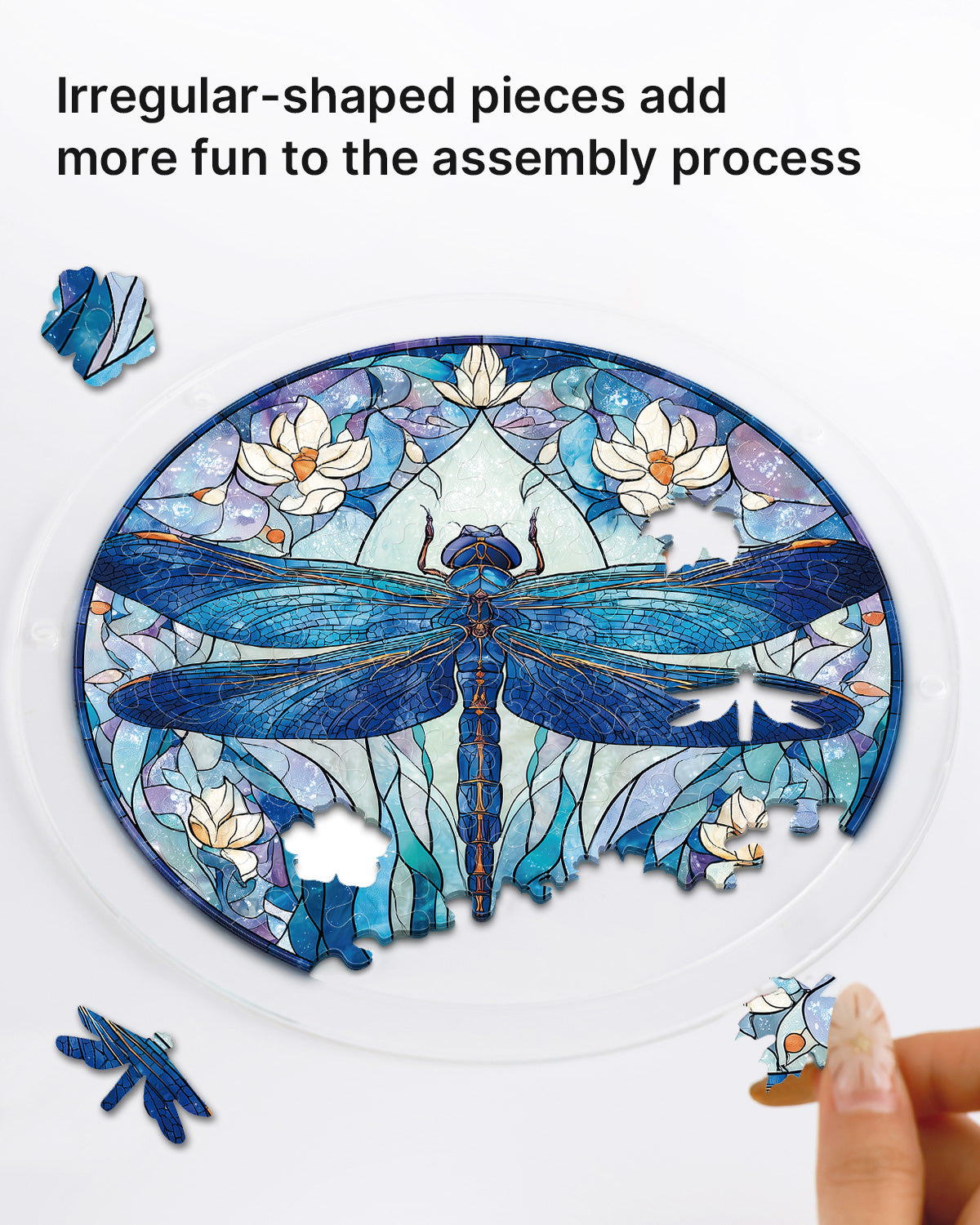 kaayee-suncatcher-puzzle-libelle-acryl-medium-fenster image 2