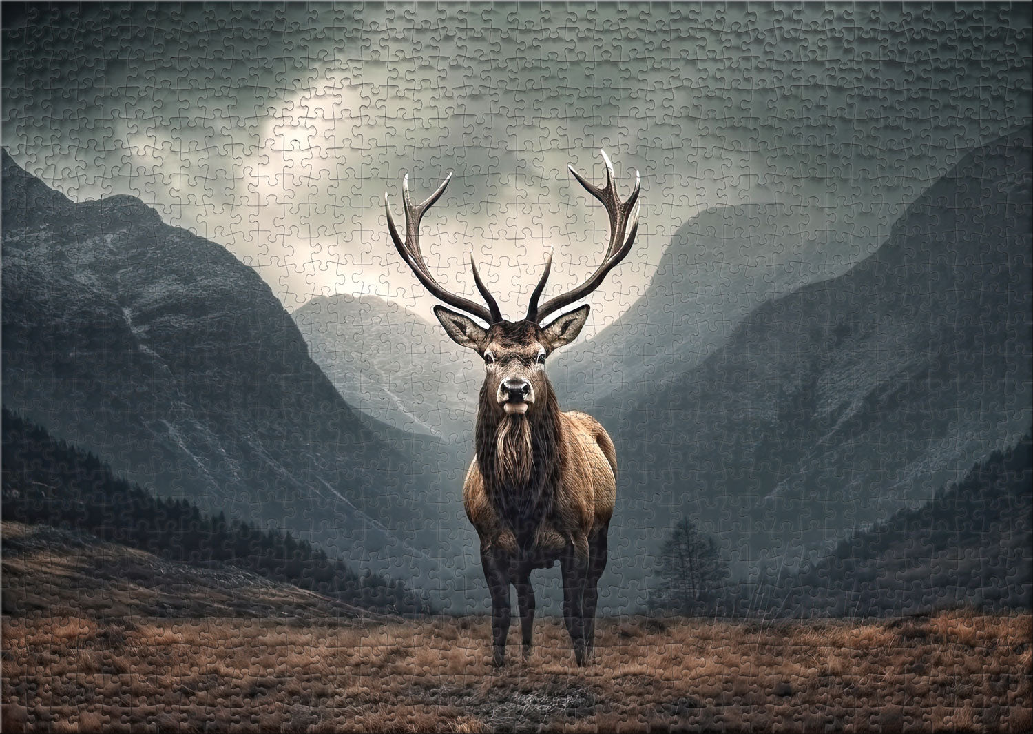 ulmer-puzzleschmiede-puzzle-1000-teile-lord-of-the-valley-hirsch-2 image 2