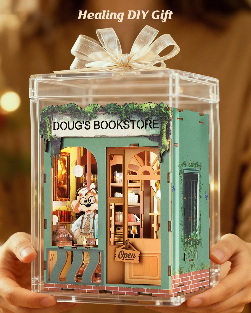 kaayee-book-nook-kit-doug-s-bookstore-buchladen-miniatur image 7