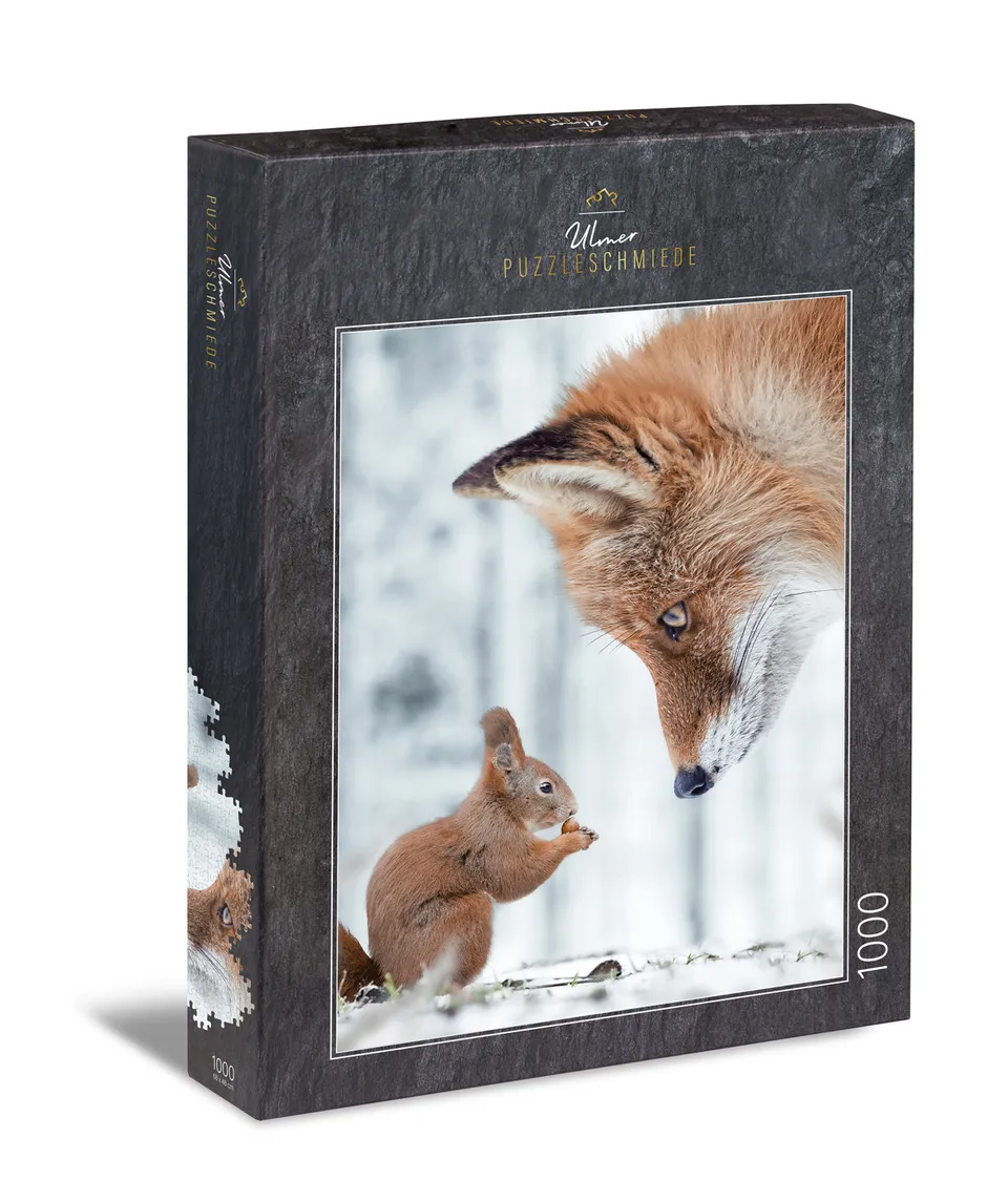 ulmer-puzzleschmiede-puzzle-1000-teile-flei-ig-schlau-tier-winter image 1