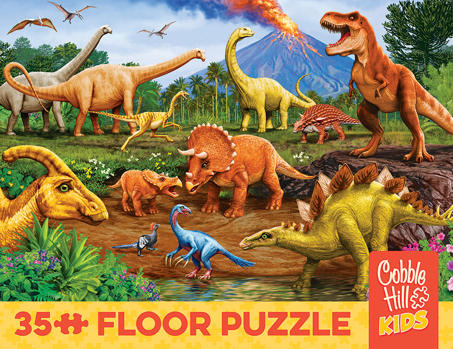 cobble-hill-floor-puzzles-dinos-puzzle-35-teile-dinosaurier image 5