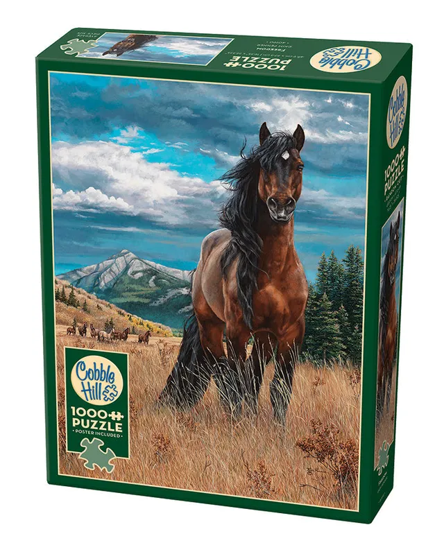 cobble-hill-1000-piece-freedom-puzzle-1000-teile-pferd image 1