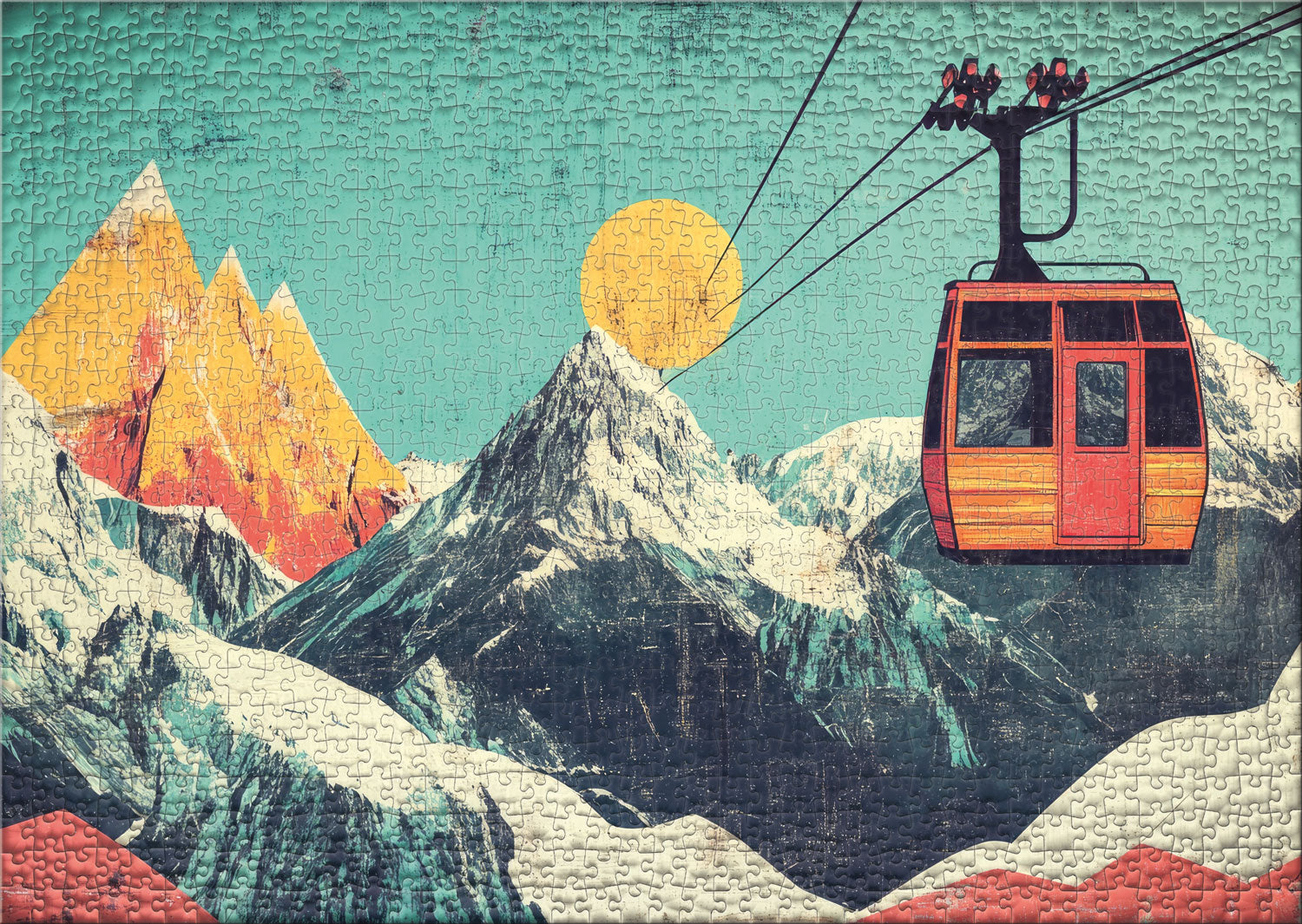 ulmer-puzzleschmiede-puzzle-1000-teile-kaiserwetter-alpen-retro image 2