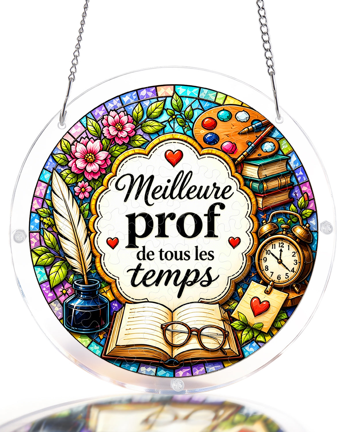 kaayee-suncatcher-puzzle-female-teacher-light-fensterbild-m image 1