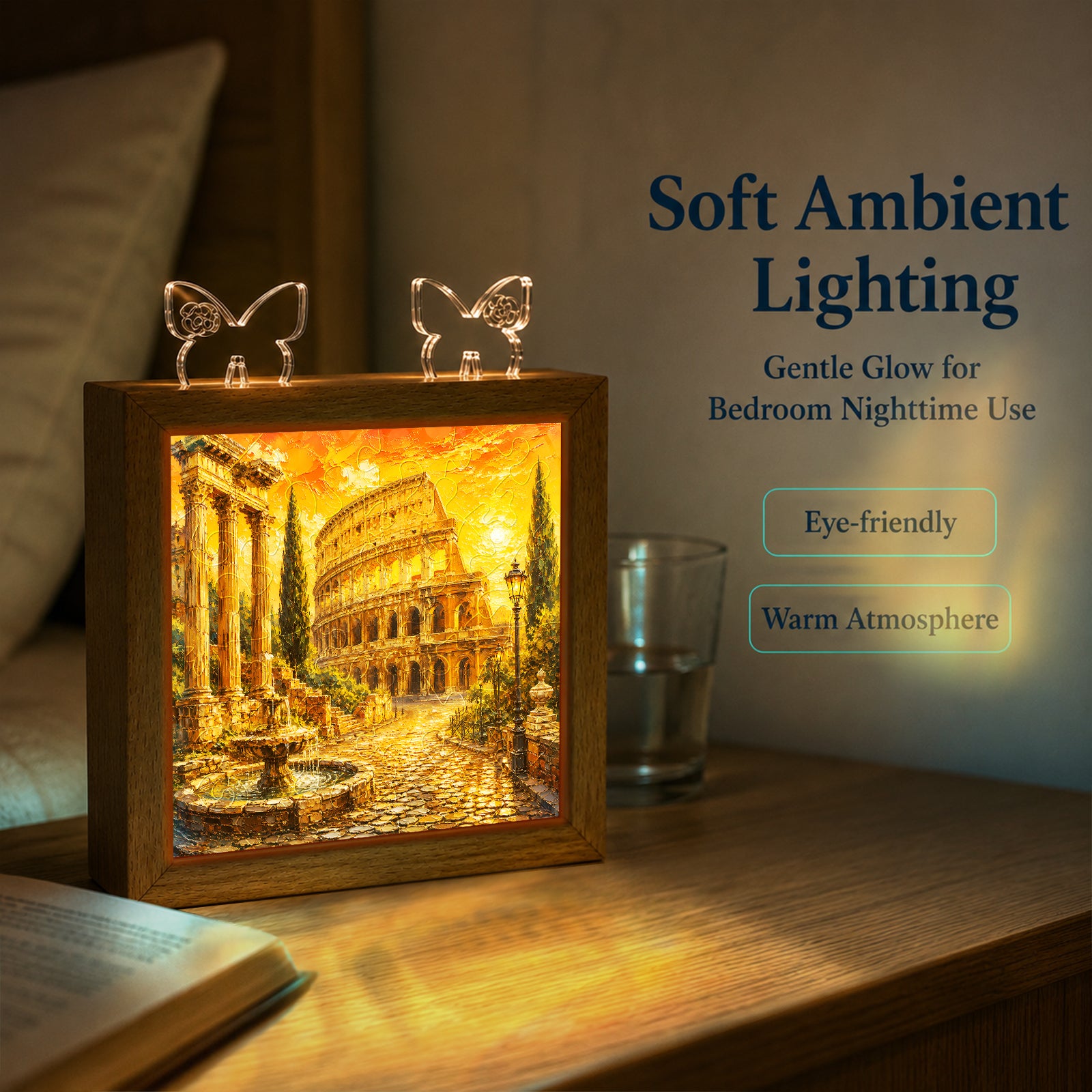 kaayee-night-light-roman-sunset-nachtlicht-holzrahmen image 5
