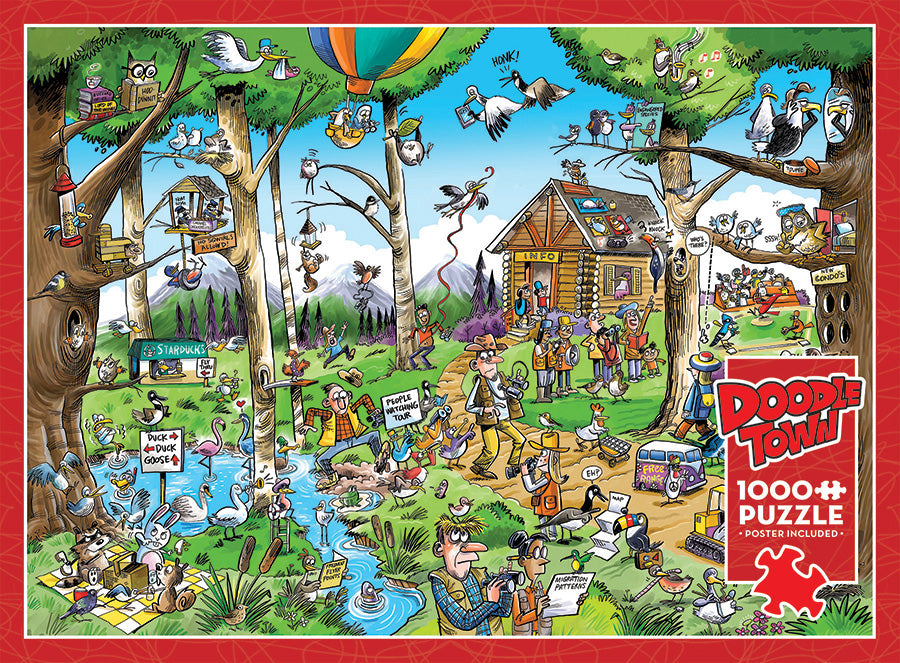 cobble-hill-1000-teile-puzzle-doodletown-birdwatcher image 3