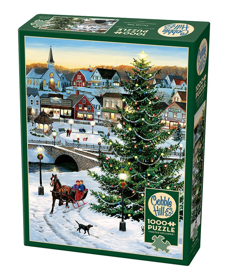 cobble-hill-village-tree-1000-teile-puzzle-weihnachten image 1