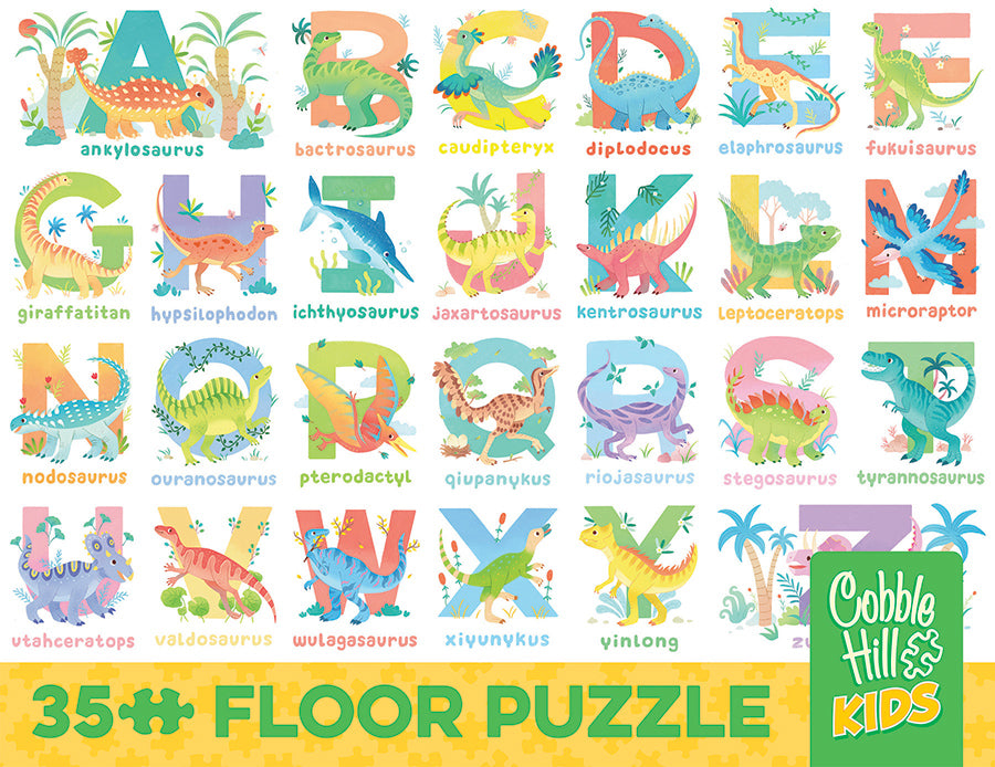 cobble-hill-floor-puzzles-dinosaur-alphabet-bodenpuzzle-35-teile-kinder image 4