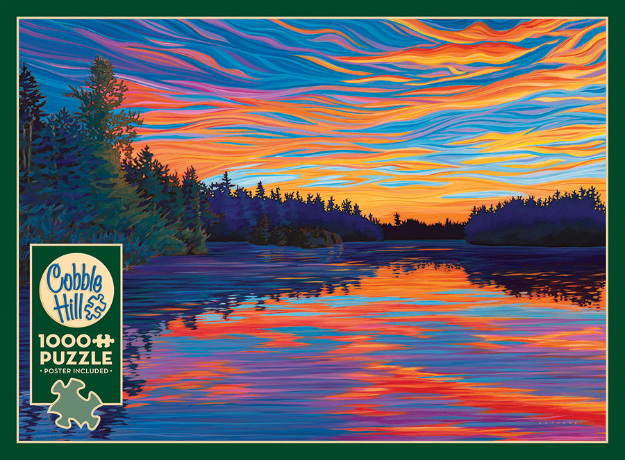 cobble-hill-sunset-1000-teile-puzzle-sonnenuntergang-see image 5