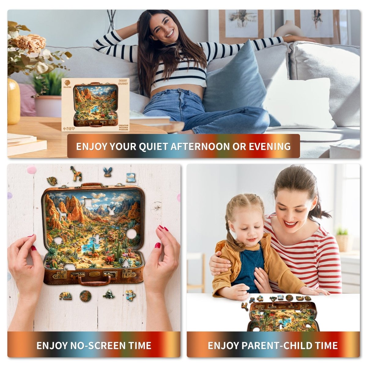 kaayee-desert-journey-holzpuzzle-mittel-w-sten-motiv image 6