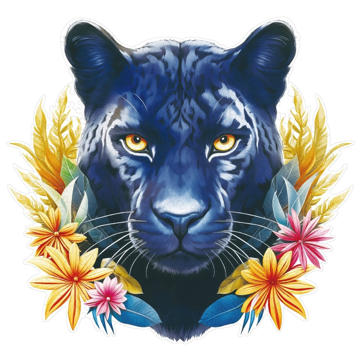 kaayee-wooden-puzzle-resolute-black-panther-holzpuzzle-m image 1