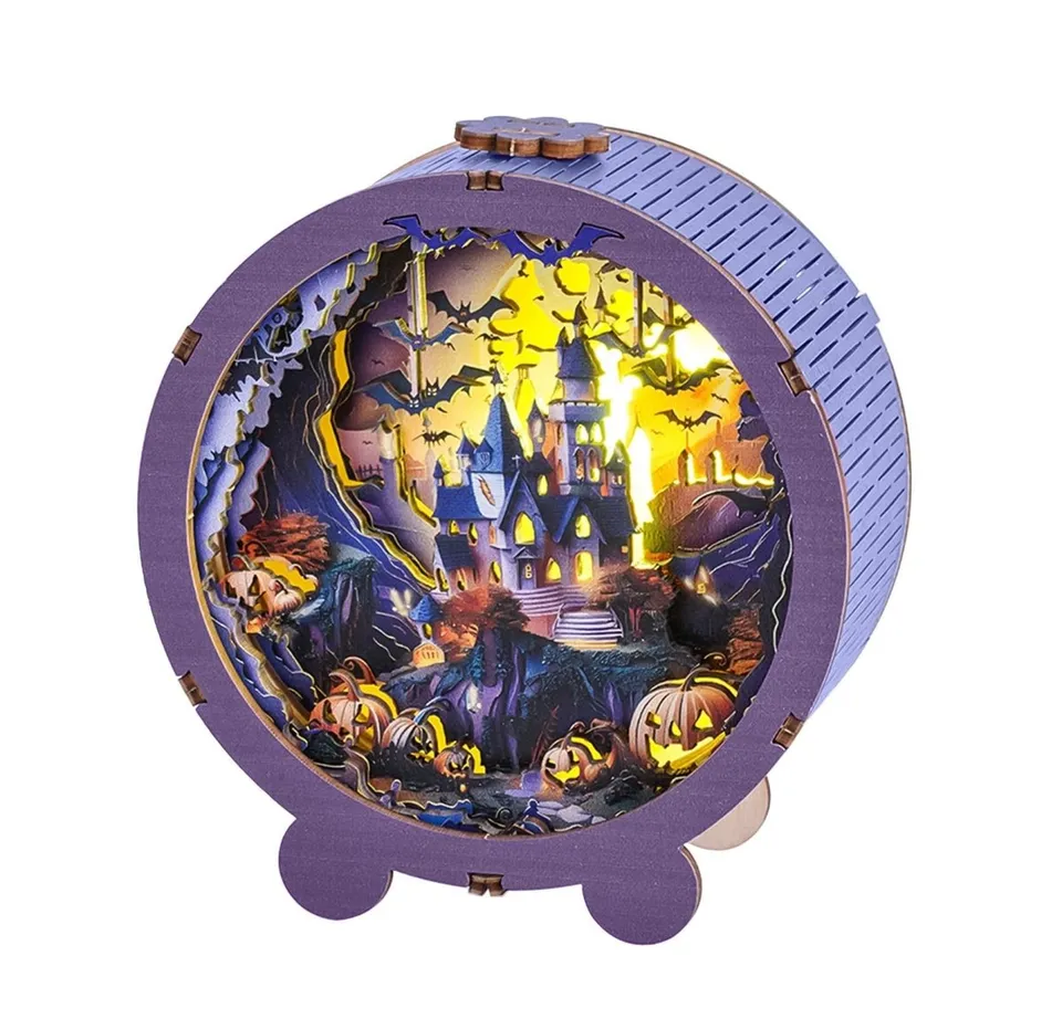 kaayee-night-light-halloween-castle-holz-nachtlicht-led image 1