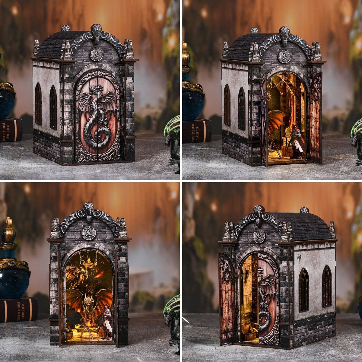 kaayee-book-nook-kit-dragons-treasure-labyrinth-bastelset image 5