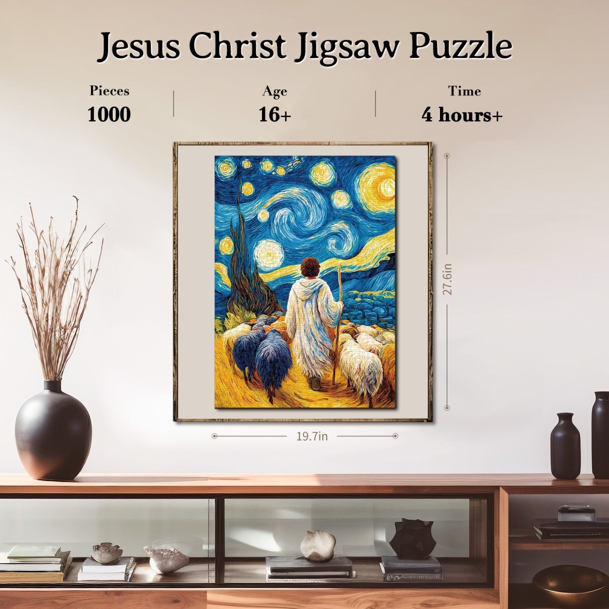 kaayee-jesus-christ-1000-teile-puzzle-eco-white-board-sternennacht image 7