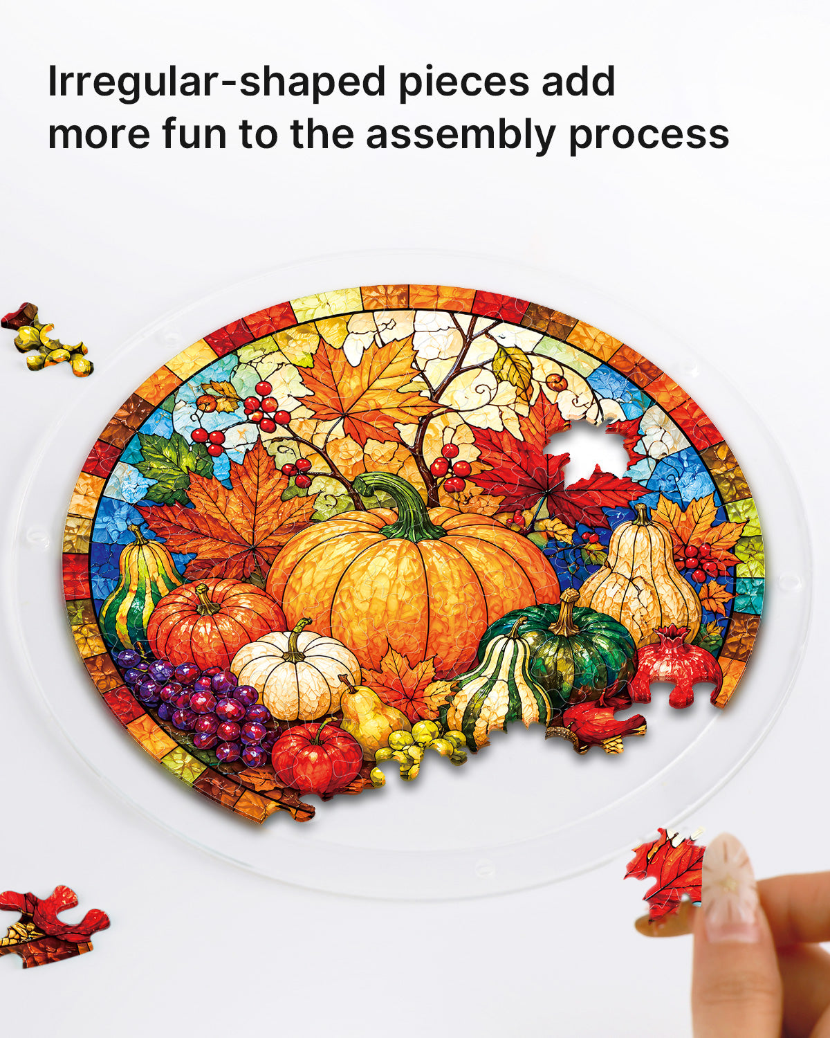 kaayee-suncatcher-puzzle-autumn-harvest-feast-small-18-8-cm image 2