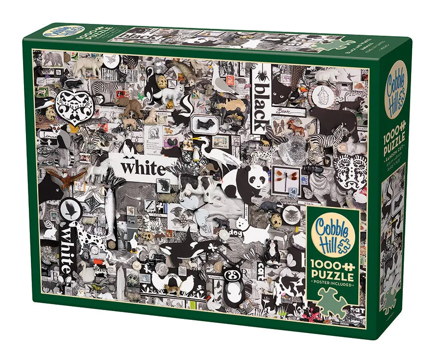 cobble-hill-black-and-white-animals-1000-teile-puzzle image 1
