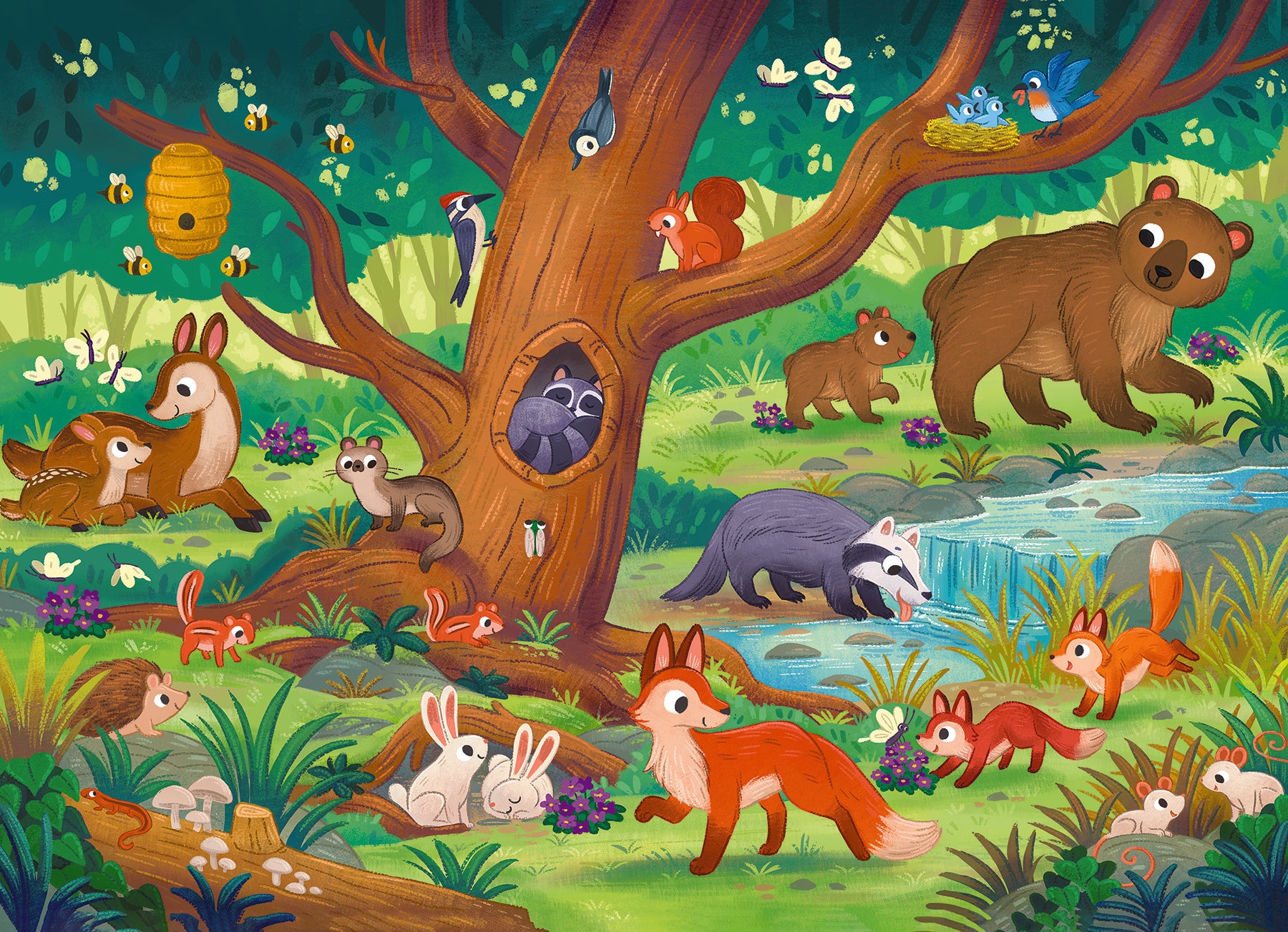 cobble-hill-tray-puzzles-forest-scene-puzzle-35-teile-kinder image 3