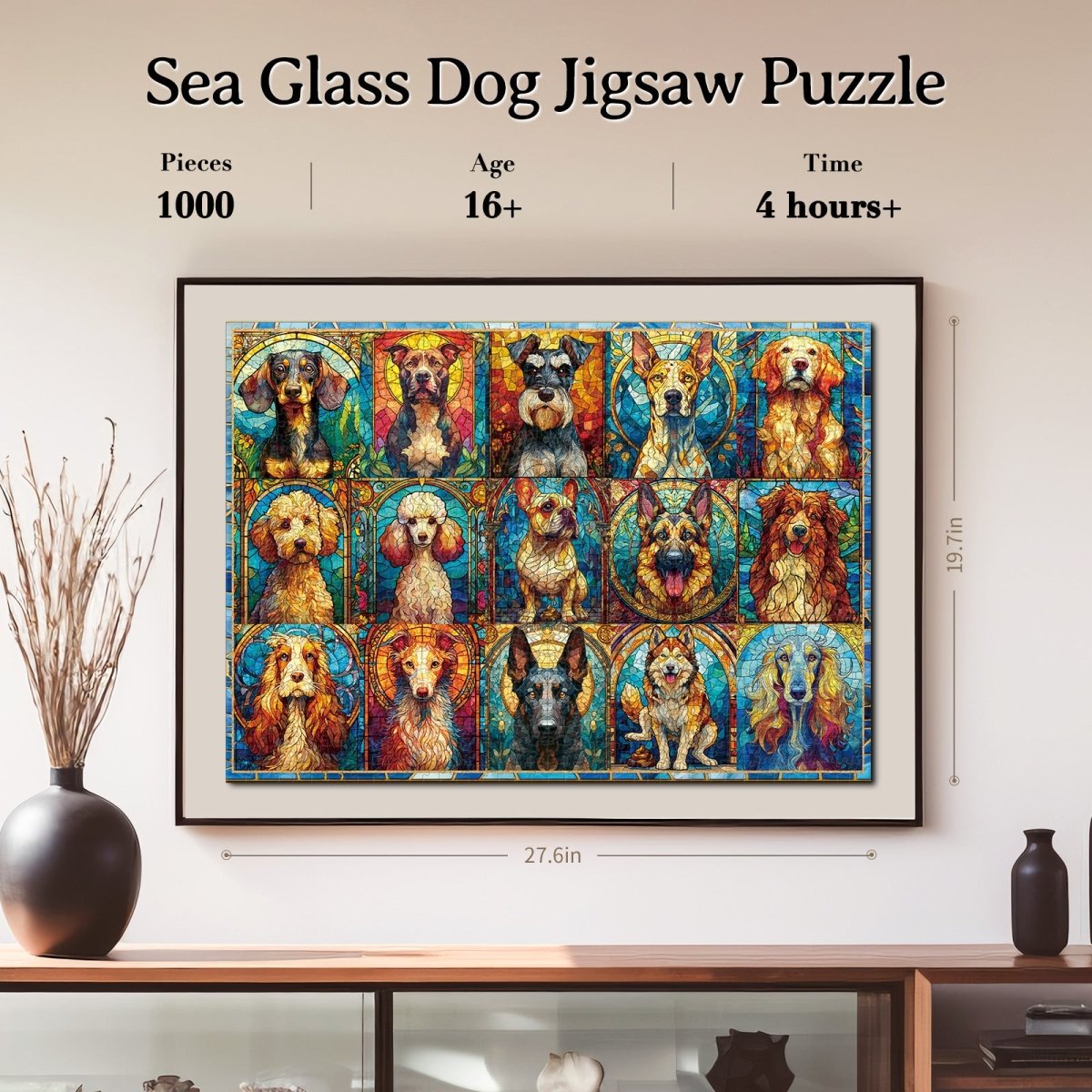 kaayee-cardboard-puzzle-sea-glass-dog-1000-teile-eco image 6