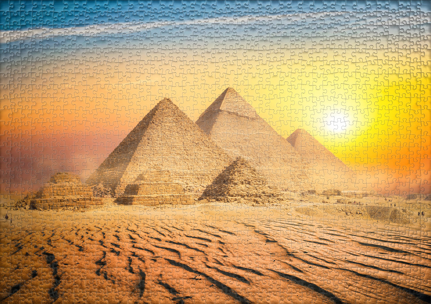 ulmer-puzzleschmiede-land-der-pharaonen-puzzle-1000-teile-pyramiden image 2