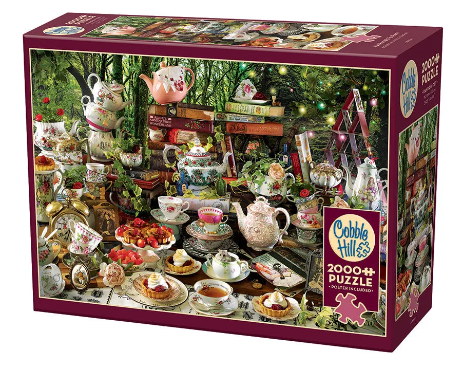 cobble-hill-2000-piece-49004-mad-hatter-s-tea-party-puzzle-2000-teile image 1
