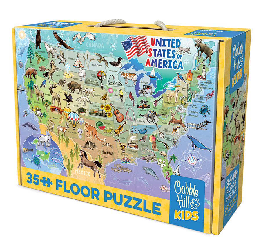 cobble-hill-floor-puzzles-map-of-the-usa-bodenpuzzle-35-teile-karte image 4