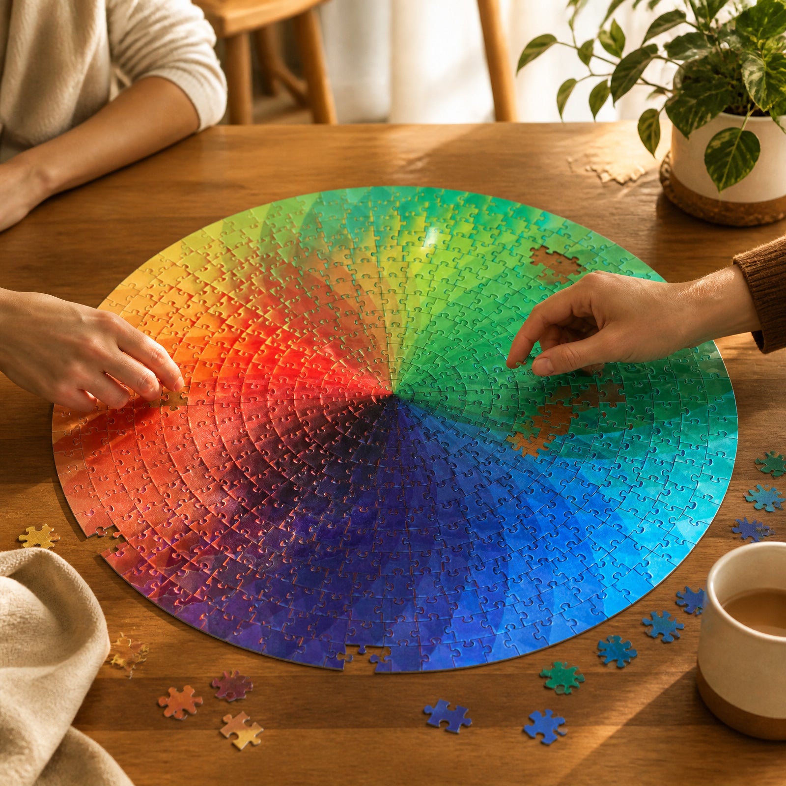 kaayee-prismatic-glow-puzzle-1000-teile-eco-white-board image 8