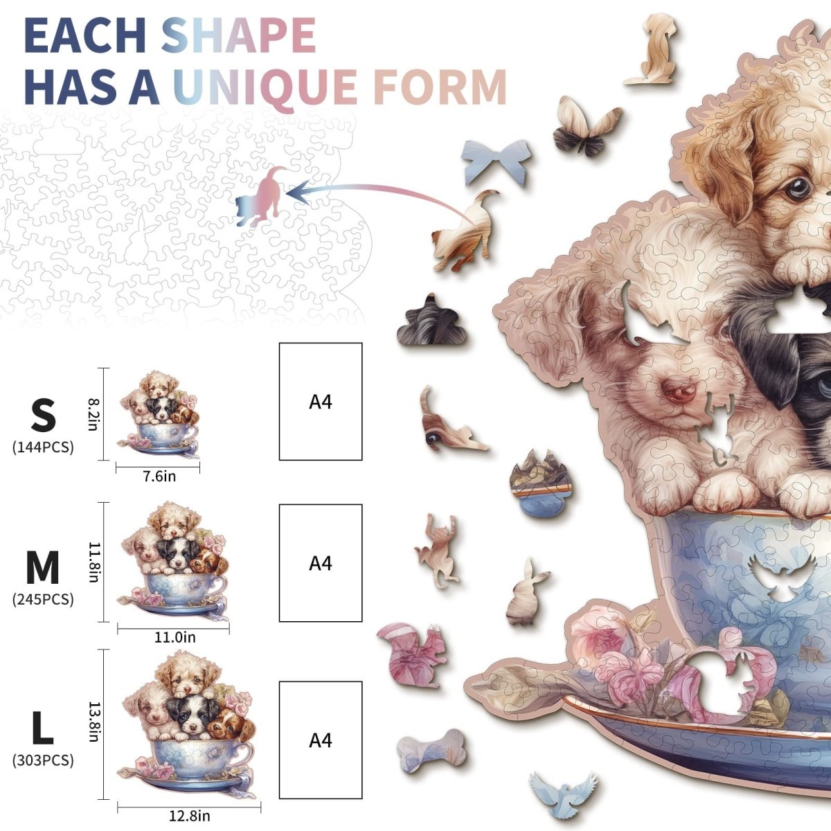 kaayee-wooden-puzzle-cute-puppy-holzpuzzle-medium-hunde image 3