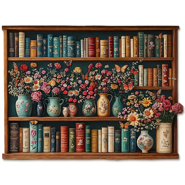 kaayee-wooden-puzzle-bookshelf-flower-holzpuzzle-medium image 1