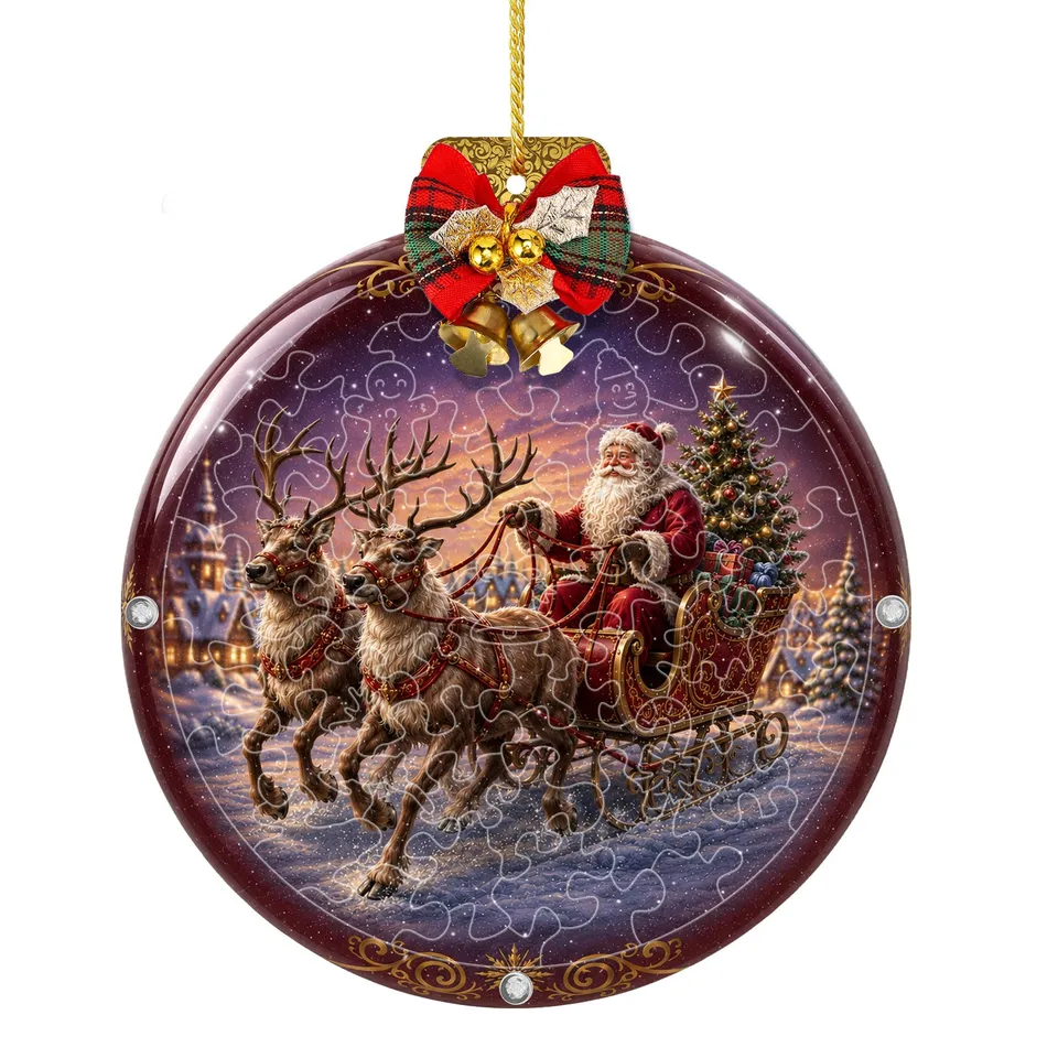 kaayee-santa-sleigh-ride-suncatcher-fensterdeko-mini image 1