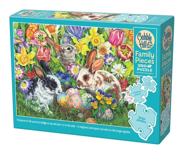 cobble-hill-family-pieces-350-easter-bunnies-puzzle-350-teile image 1