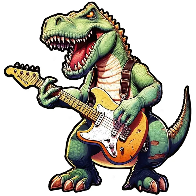 kaayee-wooden-puzzle-rock-t-rex-holzpuzzle-medium image 1