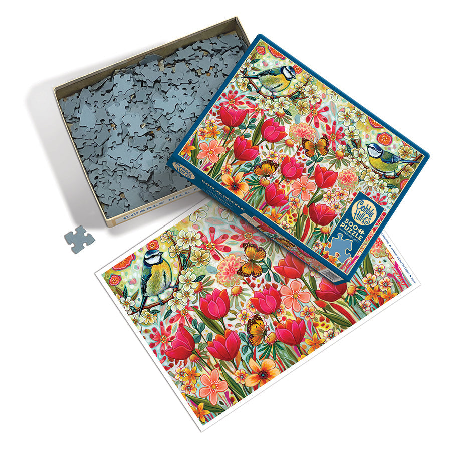 cobble-hill-puzzle-500-teile-shooting-the-breeze-v-gel-garten image 3