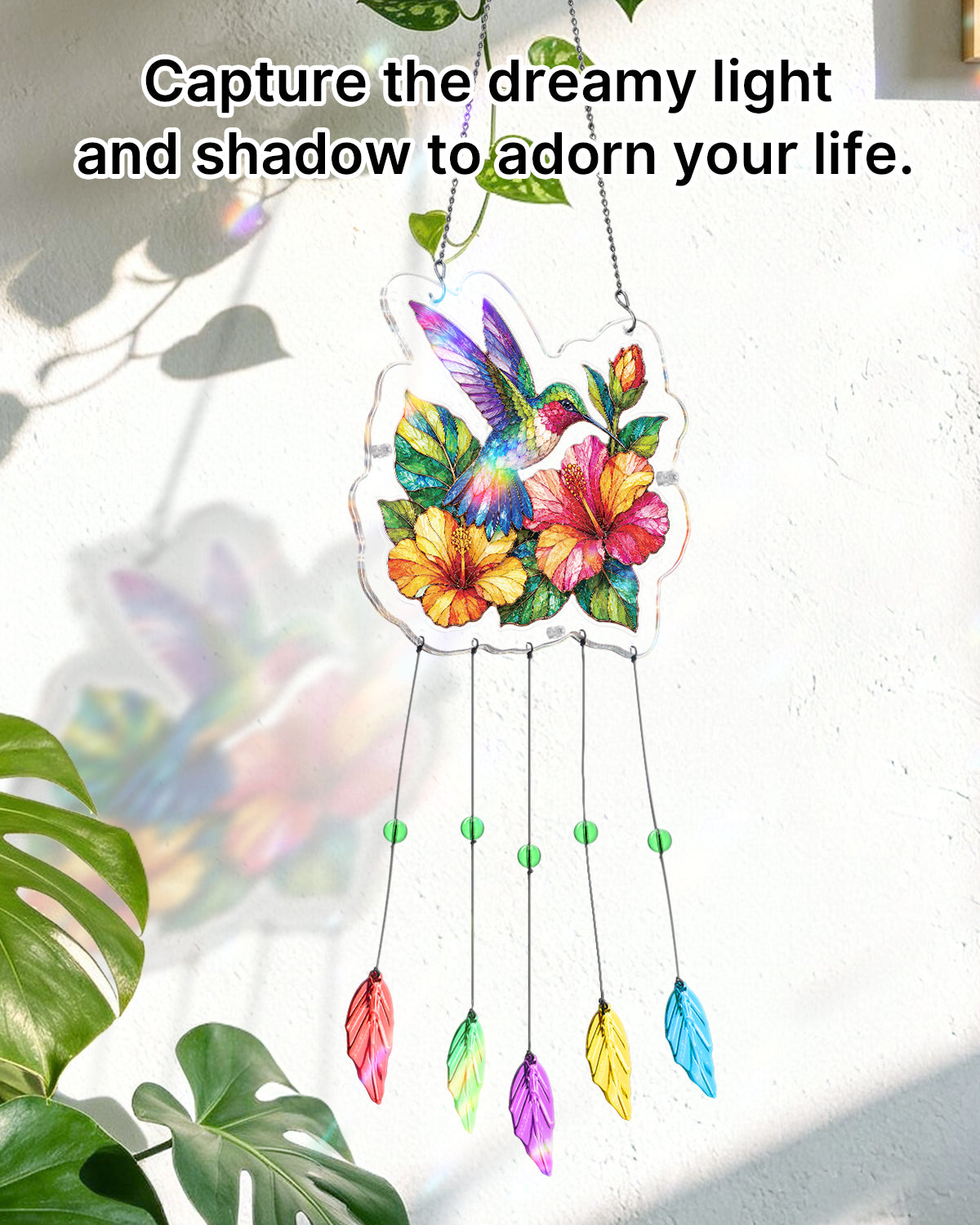 kaayee-wind-chime-kolibri-acryl-windspiel-s-bl-ten-18-cm image 6