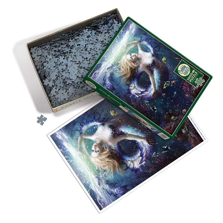 cobble-hill-1000-piece-onde-puzzle-1000-teile-meerjungfrau image 3