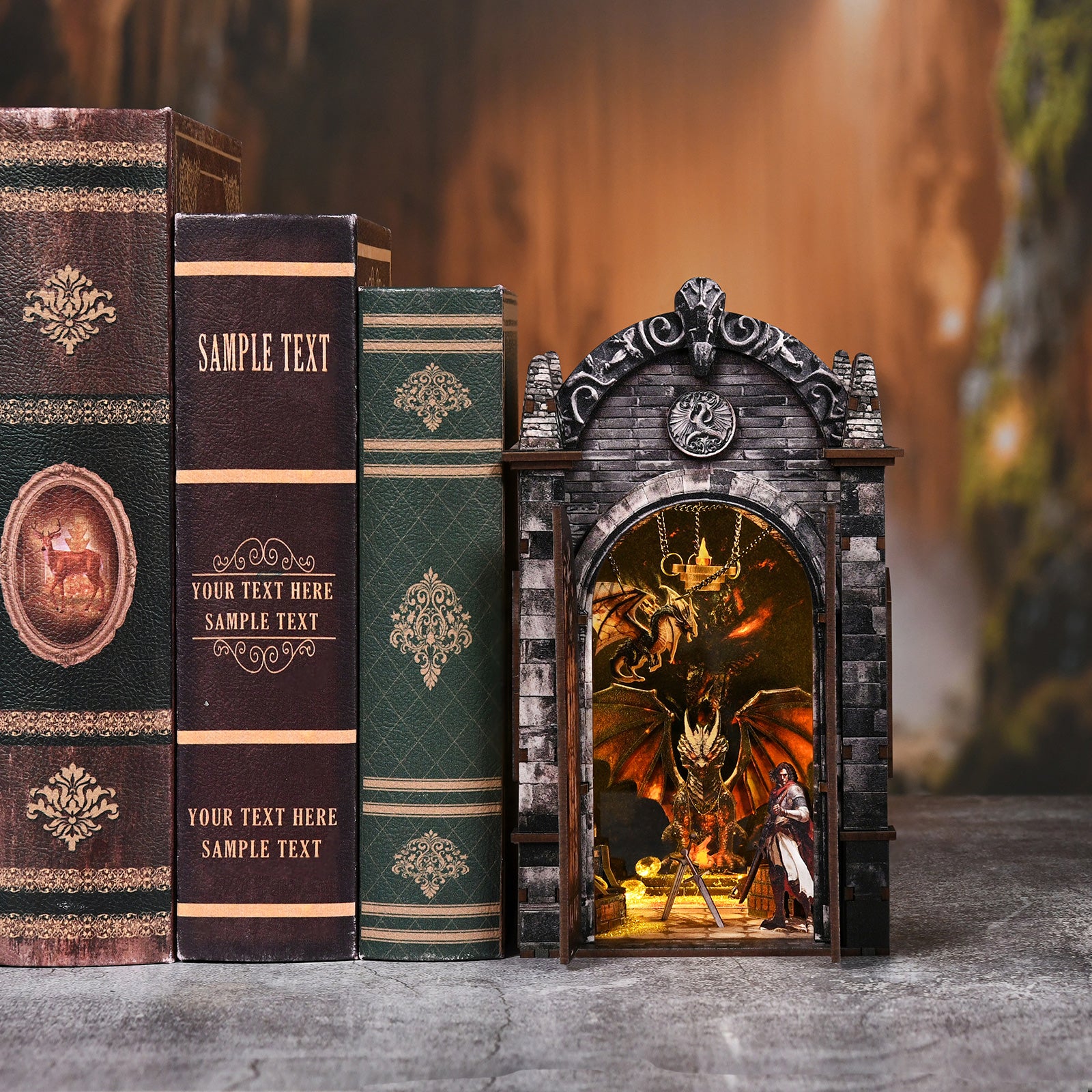 kaayee-book-nook-kit-dragons-treasure-labyrinth-bastelset image 3