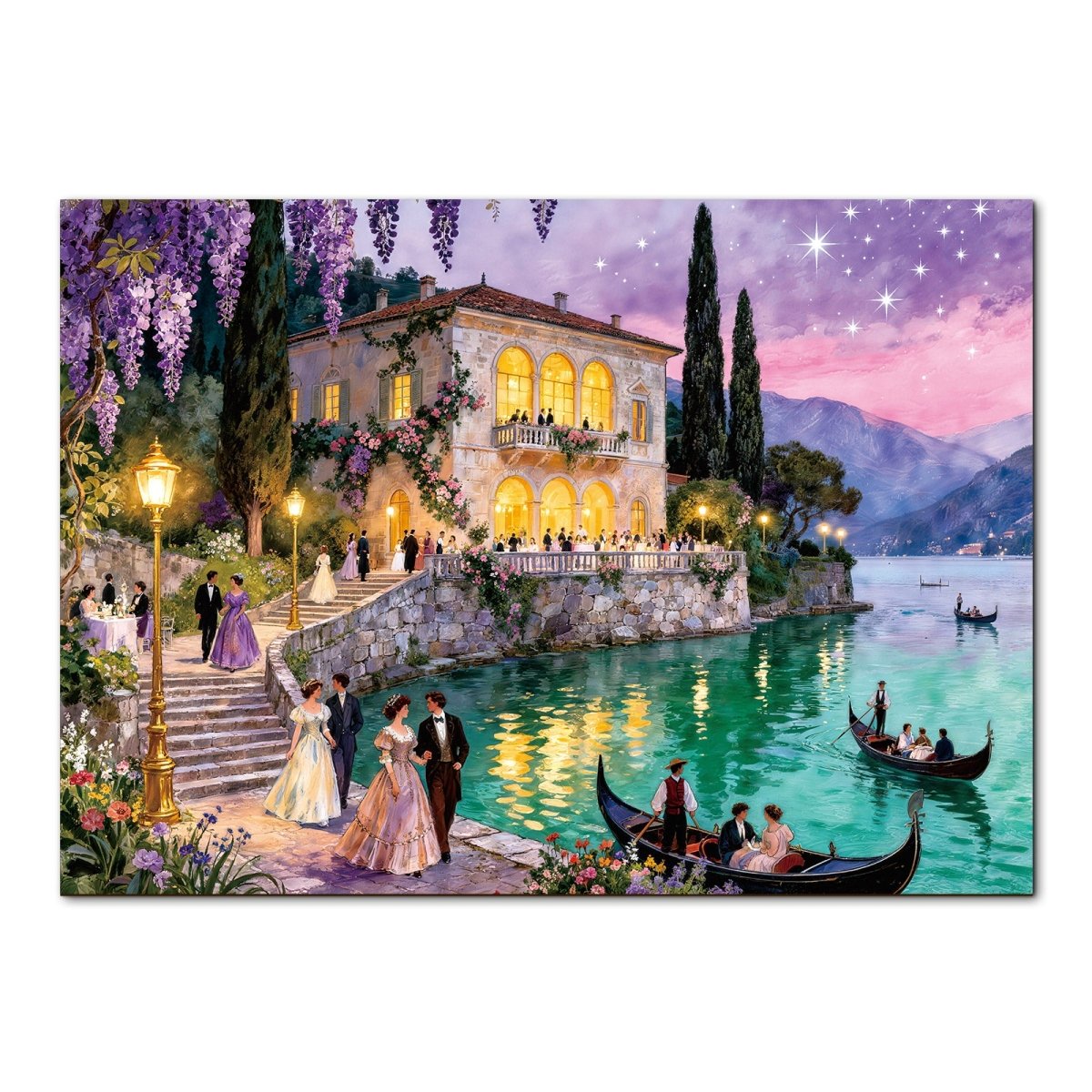 kaayee-starlit-lakeside-ball-puzzle-1000-teile-eco-white-board image 1