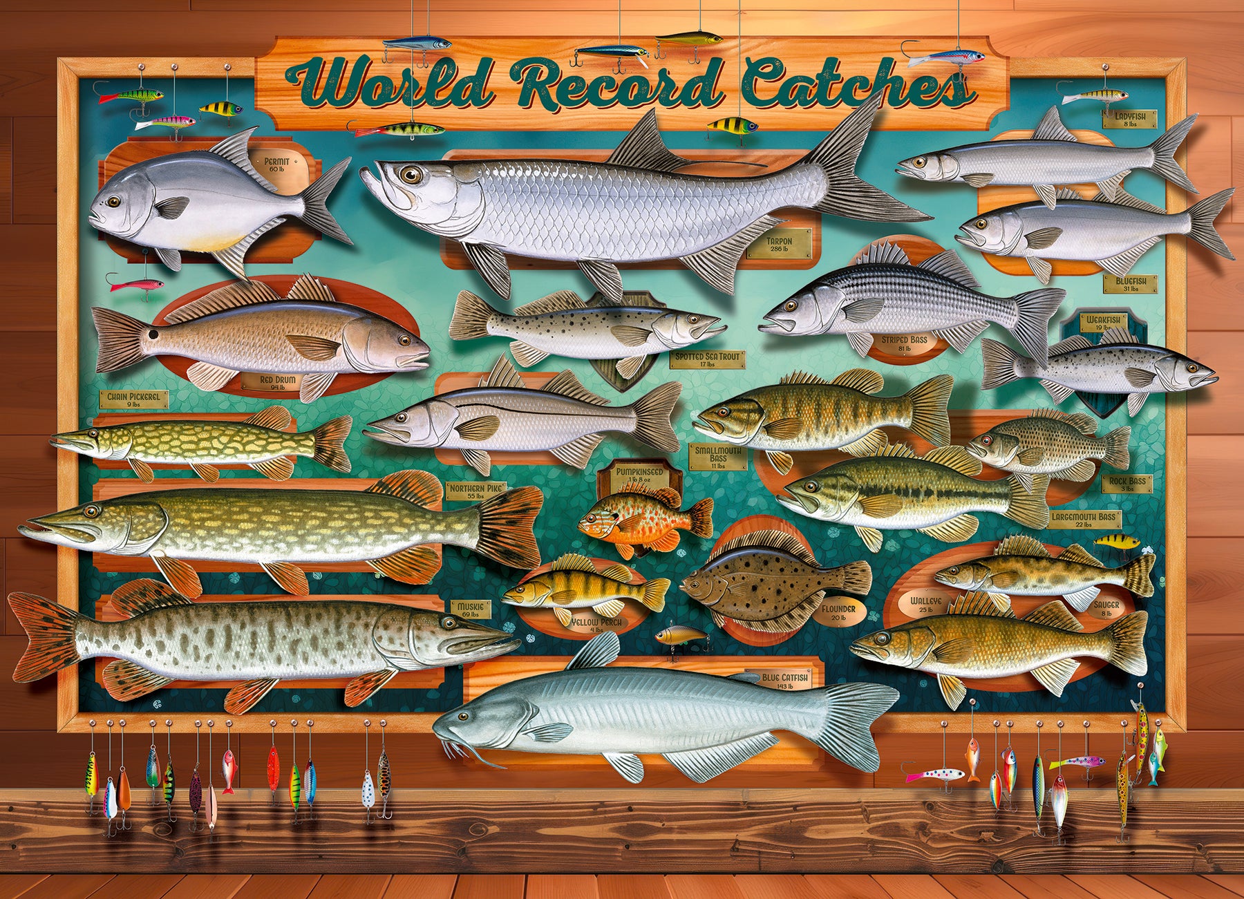 cobble-hill-500-world-record-catches-puzzle-500-teile-fische image 2