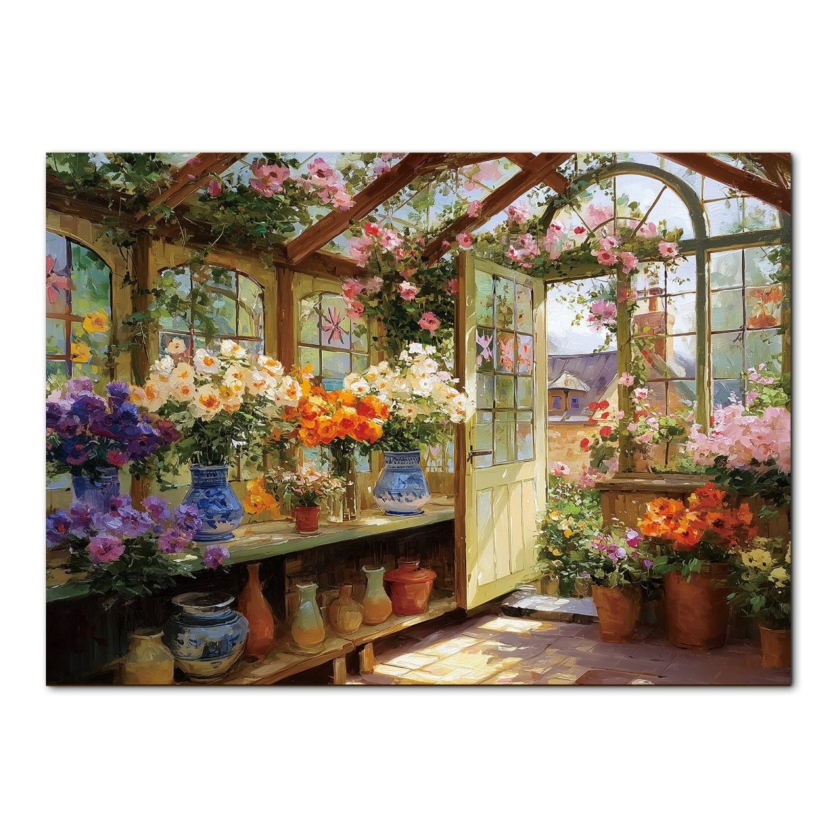 kaayee-1000-teile-puzzle-sunlit-flowerhouse-blumenhaus image 1