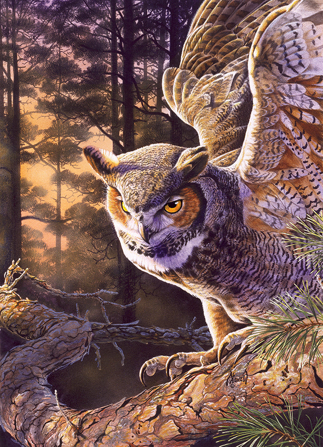 cobble-hill-evening-hunter-1000-teile-puzzle-eule image 2