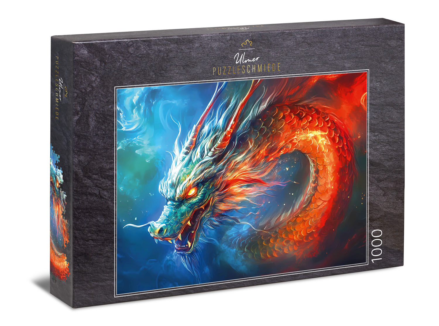 ulmer-puzzleschmiede-drachenfeuer-1000-teile-puzzle-drache image 1