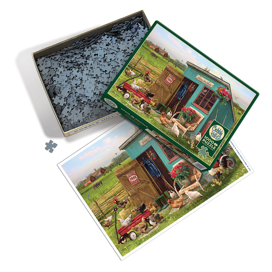 cobble-hill-1000-piece-the-happy-hen-house-puzzle-h-hnerhof image 3